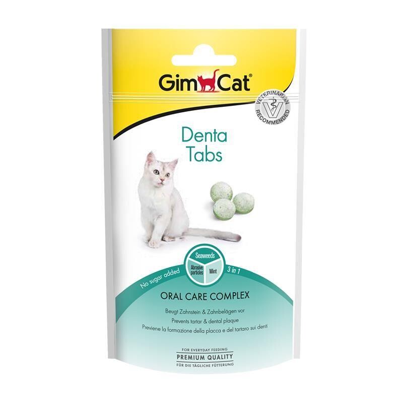 Gimcat Denta Tabs Ağız Diş Sağlığı Kedi Ödülü 40 GR | SRC: Barcode: 4002064420615